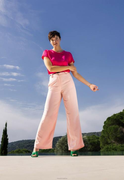 MEXX cizme - MEXX hlače širokih nogavica ružičasta B4DB47 žene