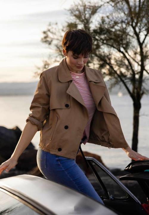 MEXX kratki baloner oversized dark sand smeđa B4DB40 žene - MEXX woman