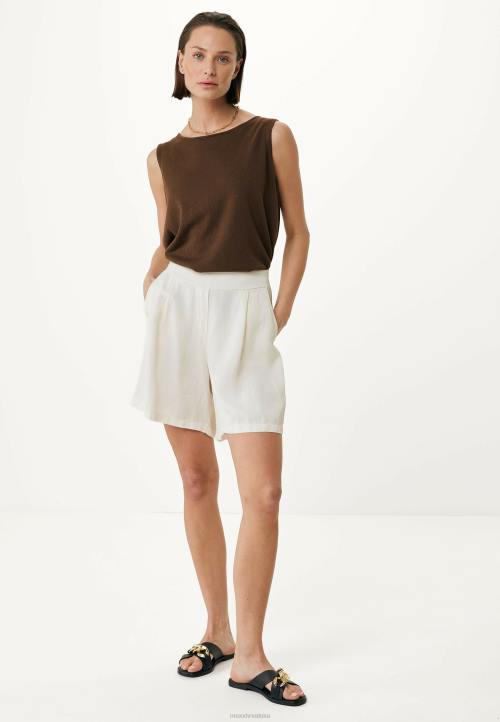 MEXX široke kratke hlače bijele boje bež B4DB4 žene - MEXX shoe