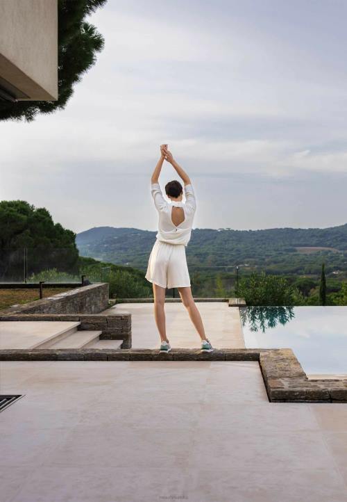 MEXX široke kratke hlače bijele boje bež B4DB4 žene - MEXX shoe