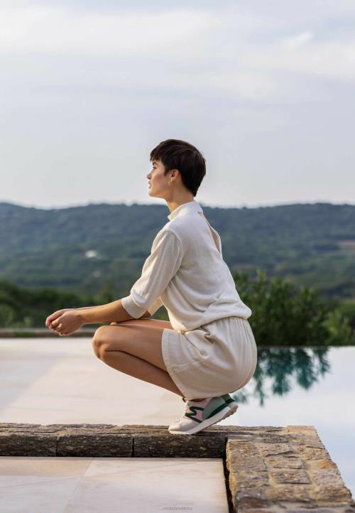 MEXX široke kratke hlače bijele boje bež B4DB4 žene - MEXX shoe