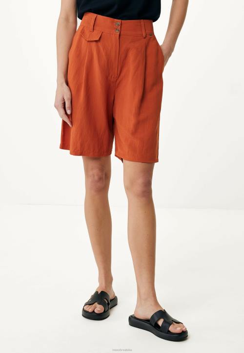 MEXX lanene kratke hlače brick naranča B4DB89 žene - MEXX koferi