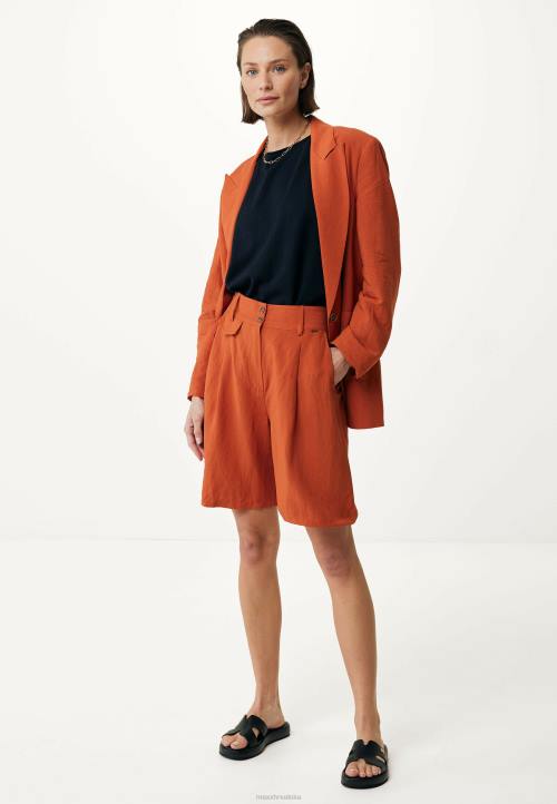 MEXX lanene kratke hlače brick naranča B4DB89 žene - MEXX koferi