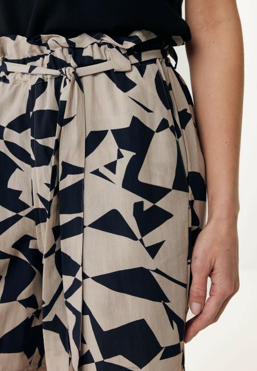 MEXX tiskane kratke hlače oko struka papirnate vrećice bež B4DB54 žene - MEXX sandale