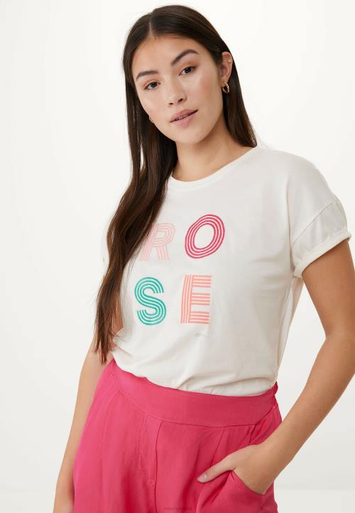 MEXX bijela majica kratkih rukava bež B4DB28 žene - MEXX woman