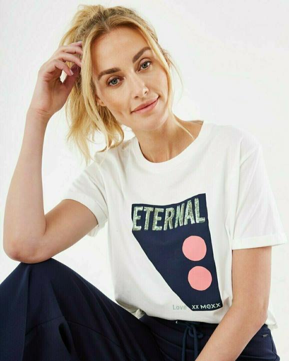 MEXX bijela majica s okruglim izrezom bijela B4DB173 žene - MEXX woman