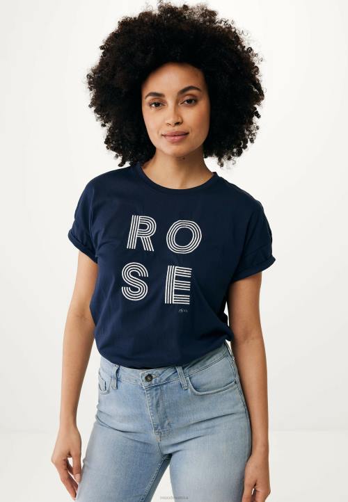 MEXX majica kratkih rukava umjetničko plavo plava B4DB80 žene - MEXX shoe