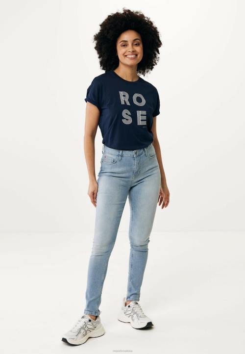 MEXX majica kratkih rukava umjetničko plavo plava B4DB80 žene - MEXX shoe