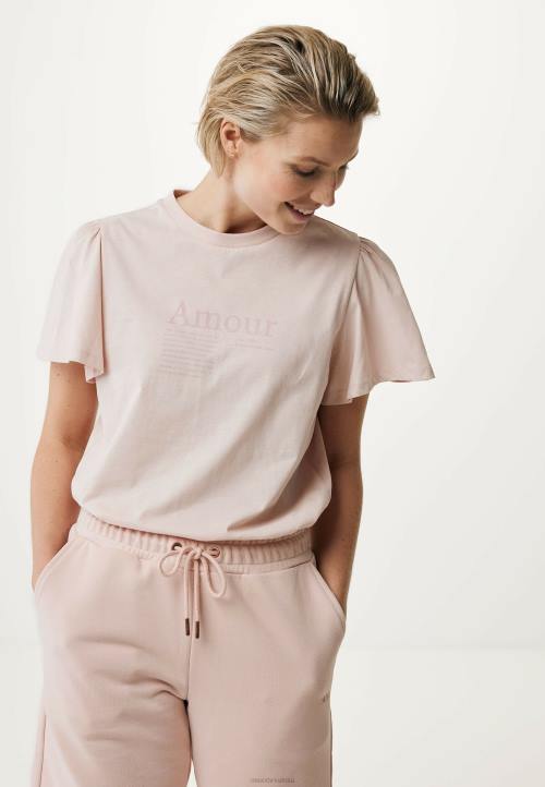 MEXX Hrvatska - MEXX majica s lepršavim rukavima stara ružičasta B4DB147 žene