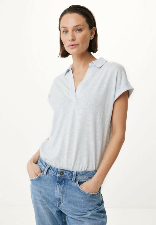 MEXX polo majica kratkih rukava baby plava B4DB132 žene - MEXX woman