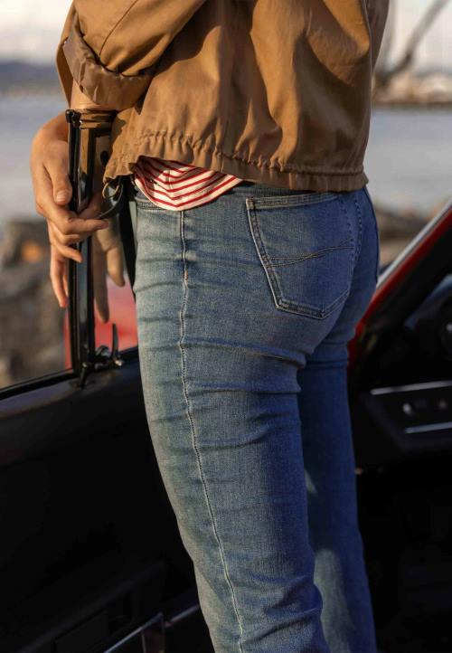 MEXX lagane vintage traperice visokog struka plava B4DB41 žene - MEXX sandale