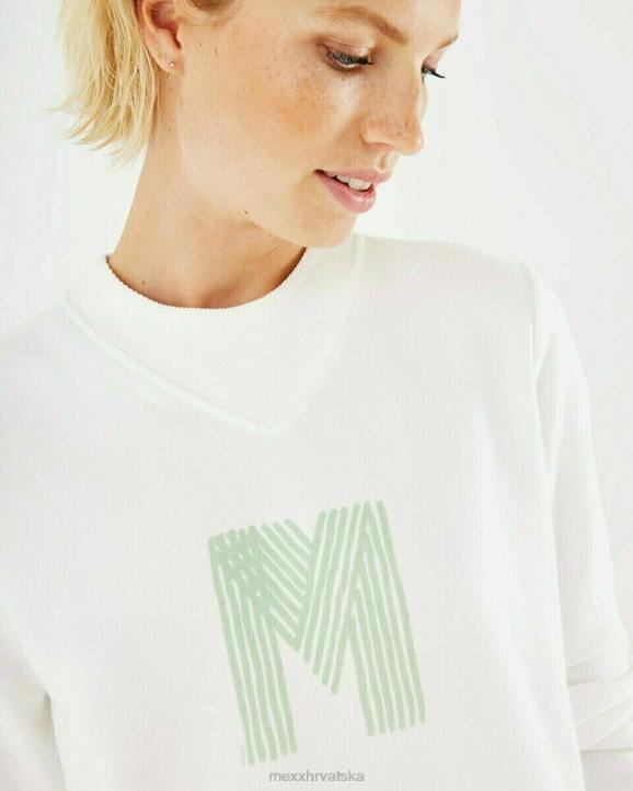 MEXX bijeli džemper s okruglim ovratnikom bijela B4DB407 žene - MEXX sandale