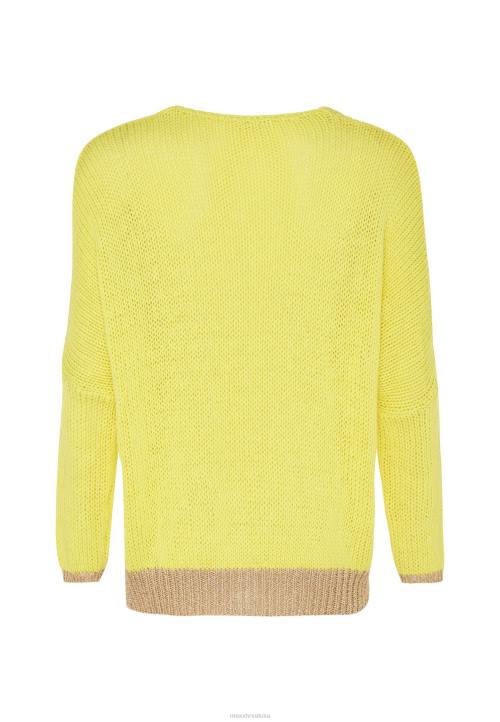 MEXX shoes sale - MEXX široki pulover s v-izrezom svijetao žuta boja B4DB82 žene