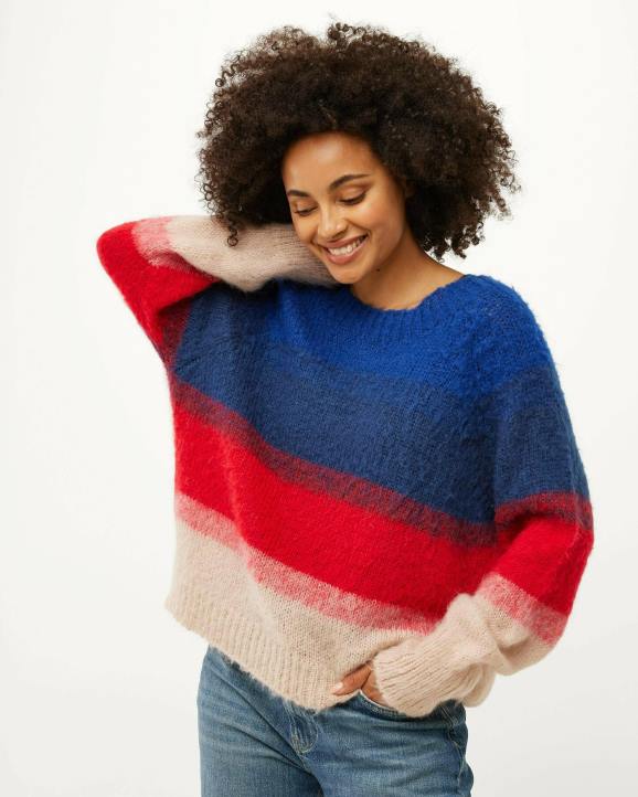 MEXX pleteni džemper tamni plava B4DB159 žene - MEXX shoe