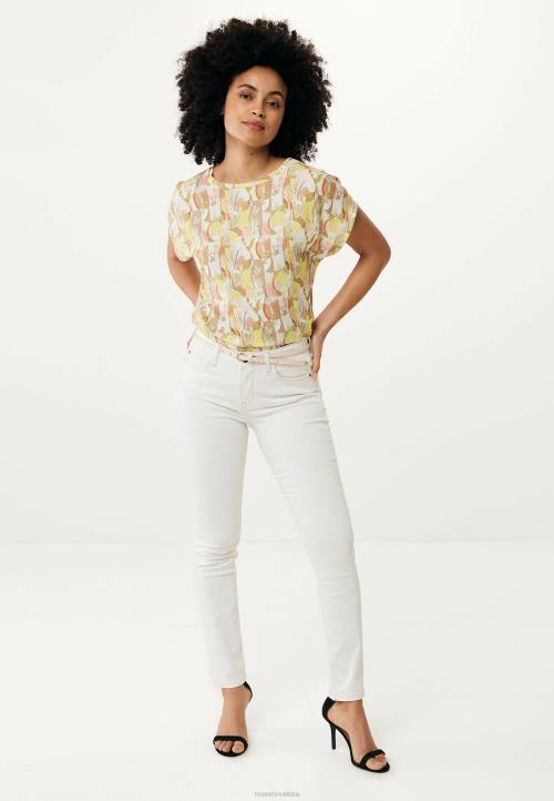 MEXX capsleeve s okruglim ovratnikom na gornjem dijelu lime žuta boja B4DB74 žene - MEXX shoe