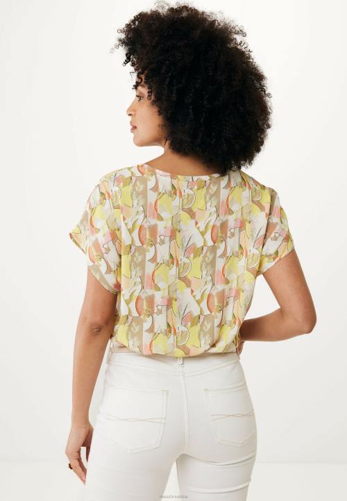 MEXX capsleeve s okruglim ovratnikom na gornjem dijelu lime žuta boja B4DB74 žene - MEXX shoe