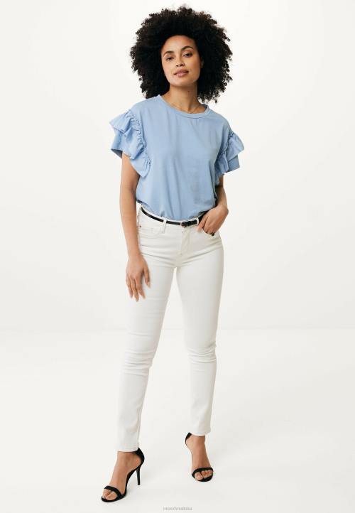 MEXX gornji rukavi s volanima baby plava B4DB43 žene - MEXX sandale