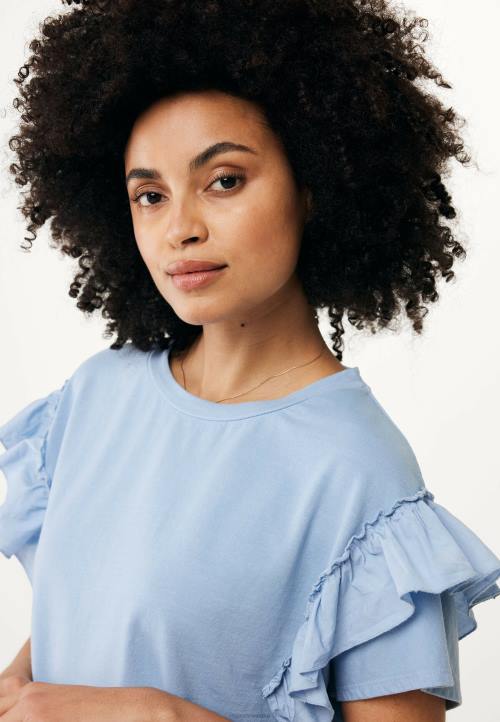 MEXX gornji rukavi s volanima baby plava B4DB43 žene - MEXX sandale