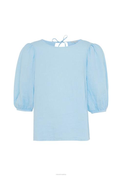 MEXX laneni gornji balon rukavi svijetli plava B4DB52 žene - MEXX woman