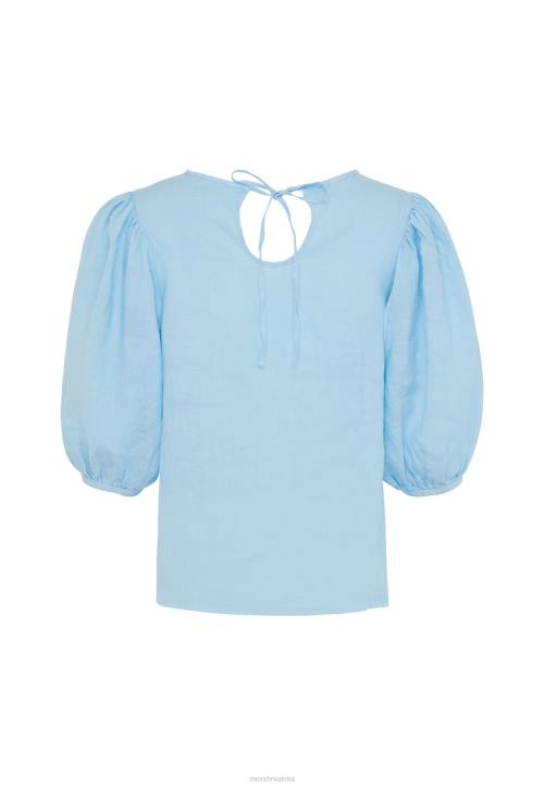 MEXX laneni gornji balon rukavi svijetli plava B4DB52 žene - MEXX woman