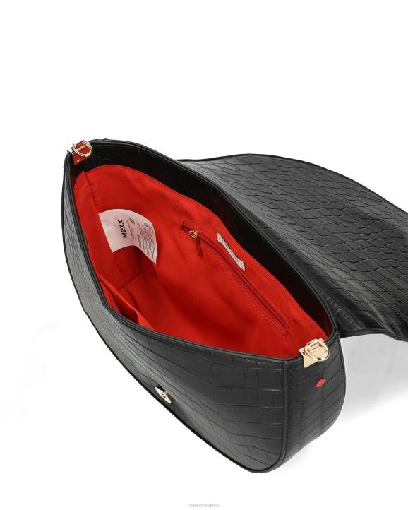 MEXX shoes sale - MEXX kroko polumjesec torba preko ramena crno B4DB428 žene