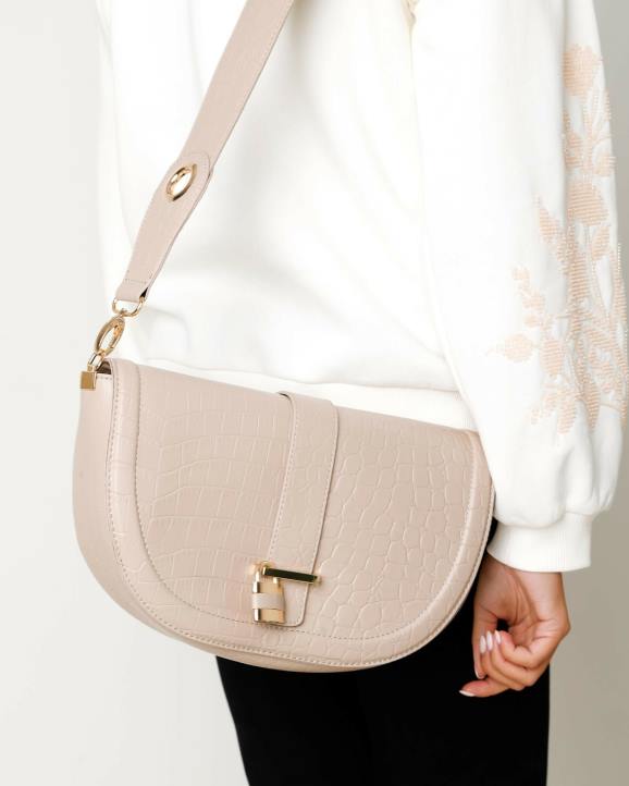 MEXX tenisice - MEXX kroko polumjesec torba preko ramena ekru B4DB429 žene